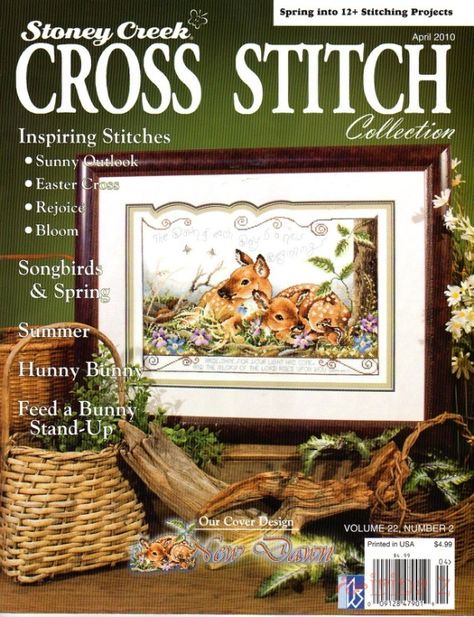 Gallery.ru / Фото #1 - Stoney Creek Cross Stitch Collection Magazine 2010-v22-02 - tymannost Christian Cross Stitch, Cross Stitch Magazines, Stitch Collection, Cross Stitch Collection, Just Cross Stitch, Stoney Creek, Cross Stitch Supplies, Easter Projects, Bee On Flower