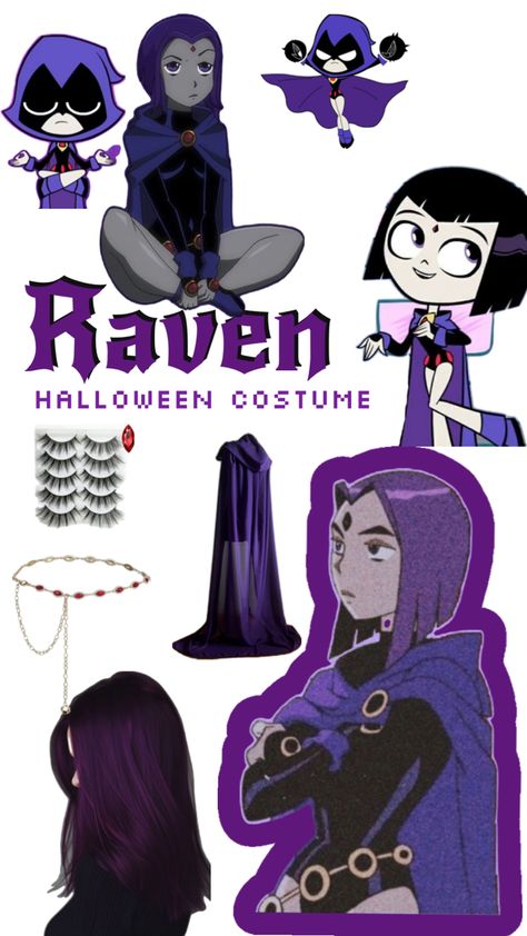 Me n my bestie are being raven and starfire so I thought I’d put up some costume inspo Raven Halloween Costume, Character Day Ideas, Starfire Costume, Raven Outfits, Raven Cosplay, Halloween Duos, Annual Halloween Party, Duo Halloween Costumes, Cute Couple Halloween Costumes