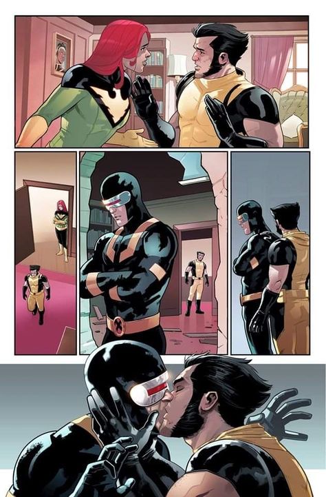 Thorbruce Fanart, Wolverine And Jean, Wolverine Comic Art, X Men Funny, Gambit Marvel, Cyclops X Men, Marvel Young Avengers, Marvel Couples, Xmen Comics