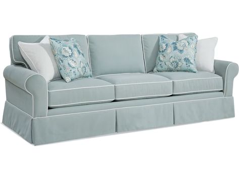 Braxton Culler Living Room Benton Skirted Estate Sofa 628-004 - Braxton Culler - Sophia, NC Twin Sleeper Chair, Neo Classic Design, Skirted Sofa, Hickory North Carolina, Full Sleeper Sofa, Empire Furniture, Living Room Mood Board, Johnson City Tn, Room Mood Board