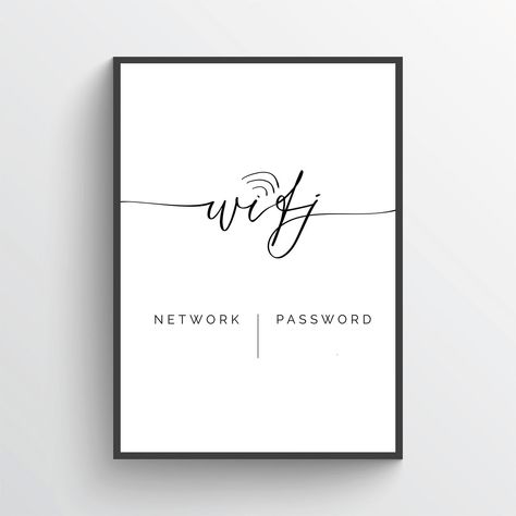 Wifi Password Sign Wifi Password Sign Printable, Wifi Code, Mirror Writing, Printable Signs Free, Airbnb Decor, Wifi Password Sign, Jim Thorpe, Cartoon Expression, Natural Face Cleanser