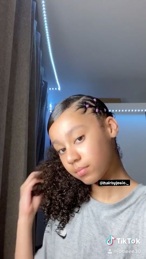 Slick Back Rubber Band Hairstyles, Shine N Jam, Slick Ponytail, Peinados Recogidos, Slick Back, Natural Hair Styles Easy, Curly Hair Care, Side Part, Curly Hairstyles