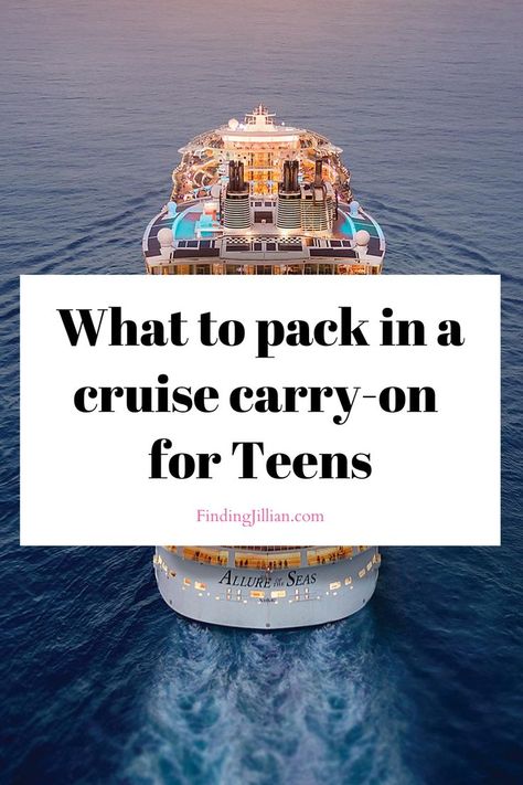 Are you wondering what to pack in a carry on for a teen for your family cruise? Teenagers can be a complicated lot, but also a lot of fun. Many times they want to do everything for themselves. Other times, they expect that Mom has taken care of everything. Fear not, you've come to the right place! #teenpacking #teencarryon #teencruise #packforacruise Cute Cruise Outfits For Teens, Cruise Fits Aesthetic, Teen Cruise Outfits, Cruise Essentials For Kids, Cruise Outfits Teenage Girl, Cruise Outfits For Teens, How To Pack For A Cruise, What To Pack For A Cruise, Teen Travel Essentials