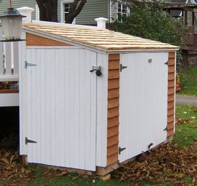 Snowblower Storage Shed, Snowblower Storage, Bicycle Shed, Mower Storage, Craftsman Sheds, Bicycle Storage Shed, Generator Shed, Yard Storage, Shed Blueprints