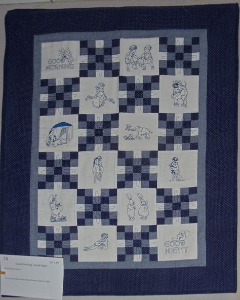 quilts with embroidered blocks | There were several quilts that featured hand embroidered blocks. I ... Quilts Using Embroidered Blocks, Embroidery Block Quilts Ideas, Embroidery Blocks Quilts, Embroidered Blocks In Quilts, Quilts With Embroidery Blocks, Embroidered Quilt Blocks Ideas, Quilt With Embroidered Blocks, Machine Embroidery Quilt Blocks, Quilts With Embroidered Blocks