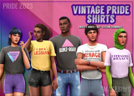 Vintage Pride, Pride 2023, Sims 4 Mm Cc, Tumblr Sims 4, Harley Quinn Costume, Sims 4 Mm, Unique Costumes, Young Avengers, I Love Ny