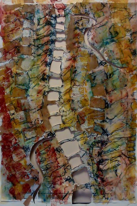 Spine Abstract Art, Spine Art Drawing, Spine Painting, Abstract Skeleton, Spine Drawing, Spine Art, Complex Art, Human Spine, Textiles Artwork