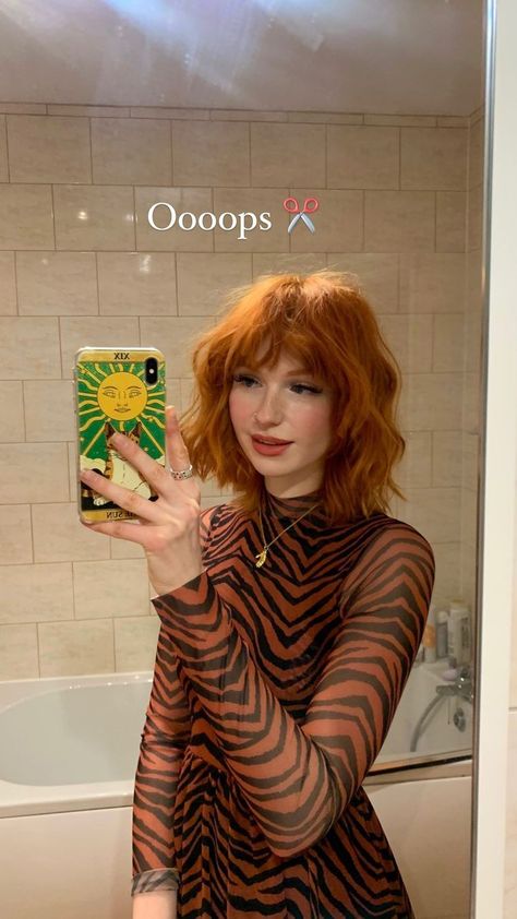 Mathilda Mai, Short Copper Hair, Red Hair With Bangs, Best Haircuts For Women, Short Red Hair, Hair Color Streaks, Best Haircuts, New Haircut, Hair Icon