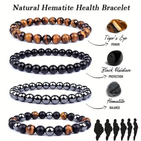 Temu | Explore the Latest Clothing, Beauty, Home, Jewelry & More Beads Bracelets For Men, Bracelet Man, Balance Bracelet, Bracelet Packaging, Obsidian Bracelet, Hematite Bracelet, Tiger Eye Bracelet, Beads Bracelets, Natural Stone Bracelets