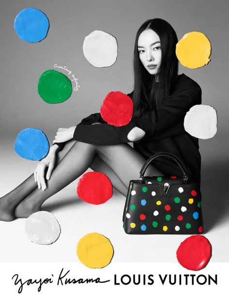 Louis Vuitton x Yayoi Kusama Global Campaign (Louis Vuitton) Yayoi Kusama Louis Vuitton, Kusama Louis Vuitton, Louis Vuitton X Yayoi Kusama, Pat Mcgrath Makeup, Liya Kebede, Devon Aoki, Simply Fashion, Carine Roitfeld, Natalia Vodianova