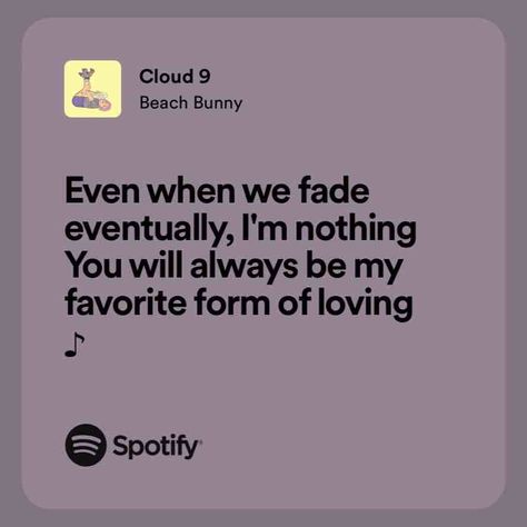 Cloud 9 Like I Love You, When It Rains, Beach Bunny, Cloud 9, Spotify Song, Quick Saves