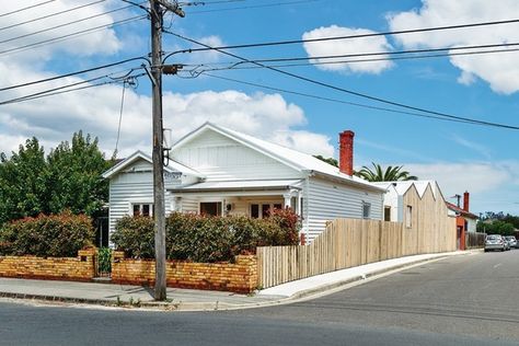 Profile House - BLOXAS, Melbourne Extension On Old House, Modern Extension On Old House, Ranch House Addition, Timber Sliding Doors, Glass Shower Wall, Studio Floor Plans, House Australia, Folding Glass Doors, Wooden Facade