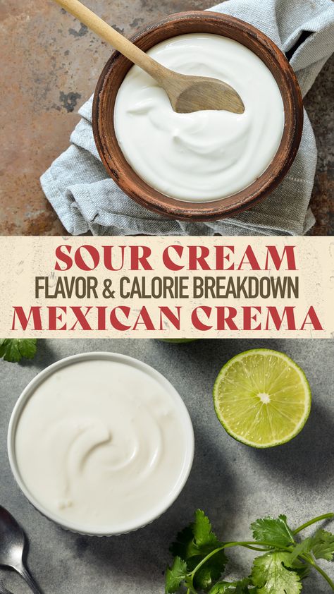 Dive into a world of creamy wonders with a culinary face-off like no other! Join us on a flavorful journey as we explore the captivating contrast between classic sour cream and the velvety charm of Mexican crema. From savory to sensational, this showdown will have your taste buds dancing with excitement! Chipotle Sour Cream Sauce Copycat, Chipotle Copycat Sour Cream, Sour Cream Crema, Mexican Crema Recipe Sour Cream, Chipotle Sour Cream Sauce, Chipotle Sour Cream Copycat, Sour Cream For Tacos, Mexican Sour Cream Sauce, Crema Mexicana Recipe