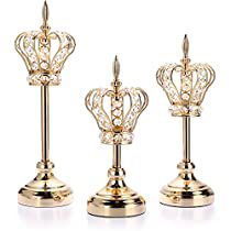 Check this out! Elegant Crown, Crystal Crown, Candle Centerpieces, Gold Crystal, Tealight, Candlestick Holders, Dining Table, Crown, Tea