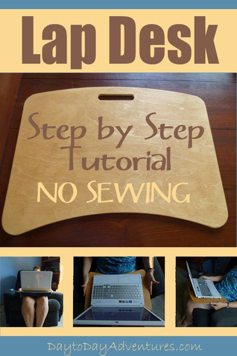 Diy Computer Lap Desk, Diy Lap Desk Easy, Lap Tray Diy Ideas, Diy Lap Tray, Lap Desk Diy, Diy Lap Desk, Lap Table, Travel Tray, Crate Bookshelf