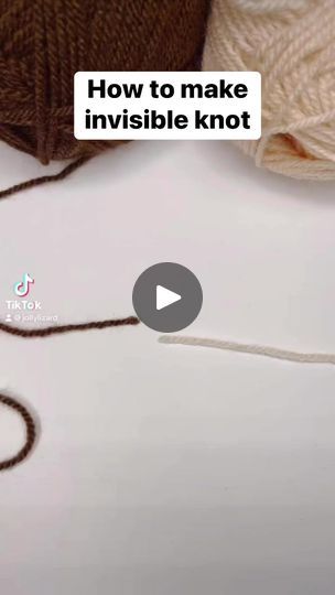 24K views · 293 reactions | How to make an invisible knot 👌 | Jolly Lizard | Jolly Lizard · Original audio Invisible Knot Crochet, Invisible Knot, Baby Pattern, Facebook Reels, Baby Patterns, How To Make An, Knot, Craft Ideas, Crochet Patterns