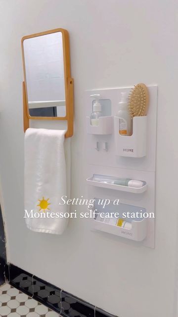 Montessori Self Serve Station, Montessori Potty Station, Montessori Getting Ready Station, Montessori Hallway, Montessori Get Ready Station, Toddler Bathroom Station, Montessori Cleaning Station, Toddler Get Ready Station, Montessori Bathroom Station