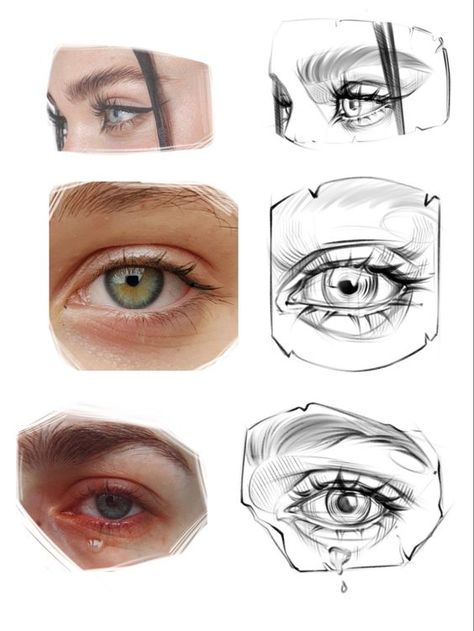 Eyes Proportions Drawing, Eyes Angles Drawing, Eyes Different Angles, Anatomy Shading, Drawing Realistic Eyes, Practice Drawing Faces, Pencil Drawing Pictures, Drawing The Human Head, How To Draw Eyes