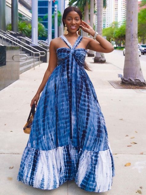 Women's A Line Dresses, A Line Maxi Dress, Office Dresses For Women, Maxi Sundress, Dye Dress, African Print Dresses, African Print Fashion Dresses, Tie And Dye, Dresses By Length