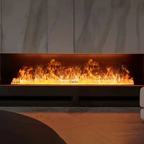 3D Electric Flame for Smart Home Decorative Flame Steam LED Color Flame TV Wall Mobile App Control Water Vapor Fireplace, Vapor Fireplace, Steel Water Tanks, Space Experience, Water Vapor, Fireplace Insert, Traditional Fireplace, Indoor Design, Cozy Ambiance