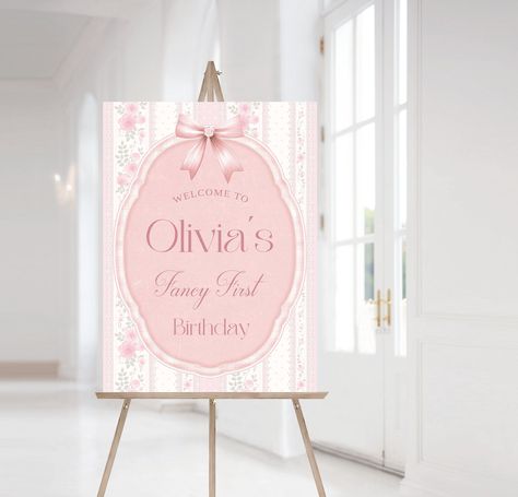 Love Shack First Birthday Sign Pink Roses Theme - Etsy Welcome To First Birthday Sign, Nostalgic Love, First Birthday Welcome Sign, Party Signage, Soft Pink Roses, Onederful Birthday, First Birthday Sign, Rosé Theme, Baby Shower Theme Decorations