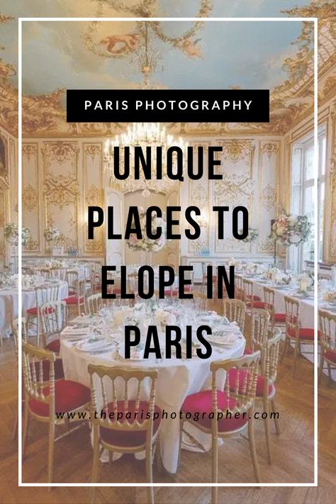 Engaged couples find it hard to resist the old and elegant charm of Paris. If you do decide to get married in this European gem laced with extraordinary histories and fine art, here are the places you should start with. #elopeinparis #elope #pariswedding #parisweddingphotographer Elopement Places, Places In Paris, Sleek Decor, Paris Elopement, Places To Elope, Get Engaged, Garden Weddings Ceremony, City Of Love, French Restaurants