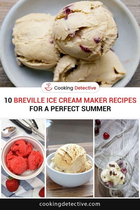 Beat the heat this summer with these delicious Breville ice cream maker recipes. From classic favorites to new twists, there is something for everyone! Homemade Ice Cream Recipes Machine, Ice Cream Recipes Machine, Mini Appetizers, Ice Cream Maker Recipes, Homemade Ice Cream Recipes, Best Appetizer Recipes, Yogurt Recipes, Ice Cream Machine, Easy Appetizer Recipes