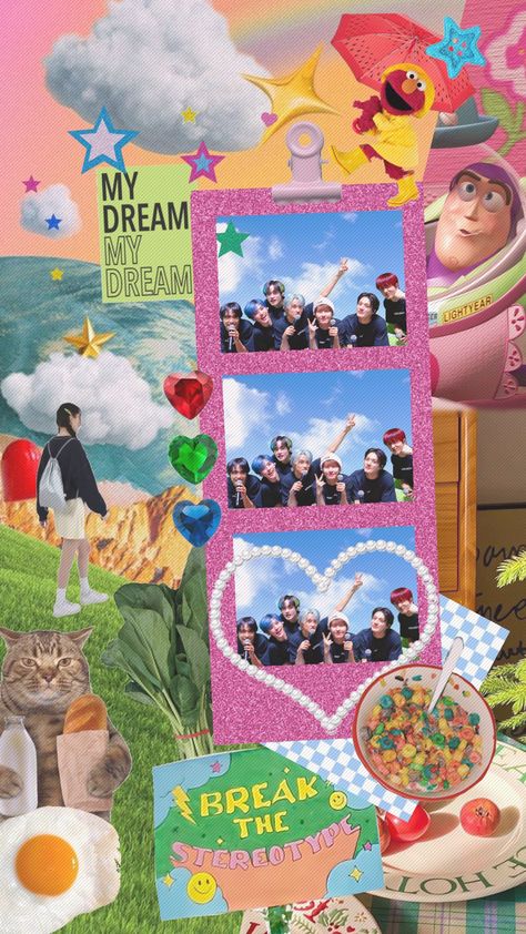 follow me for more >> Nct Dream Wallpaper, Y2k Stickers, Dream Wallpaper, Desain Quilling, Collage Scrapbook, Collage Wallpaper, Mood And Tone, Simple Background Images, Graphic Design Fun