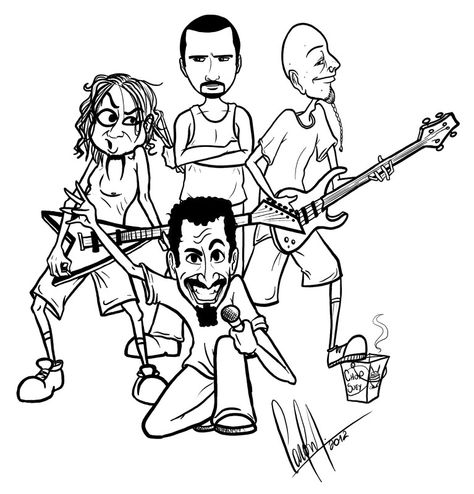 Soad System Of A Down Tattoo Ideas, Soad System Of A Down Tattoo, System Of A Down Drawing, System Of A Down Fanart, Coloring Pages Anime Kawaii, Beastars Legoshi, Coloring Pages Nature, Free Coloring Pages For Kids, Coloring Pages Adult