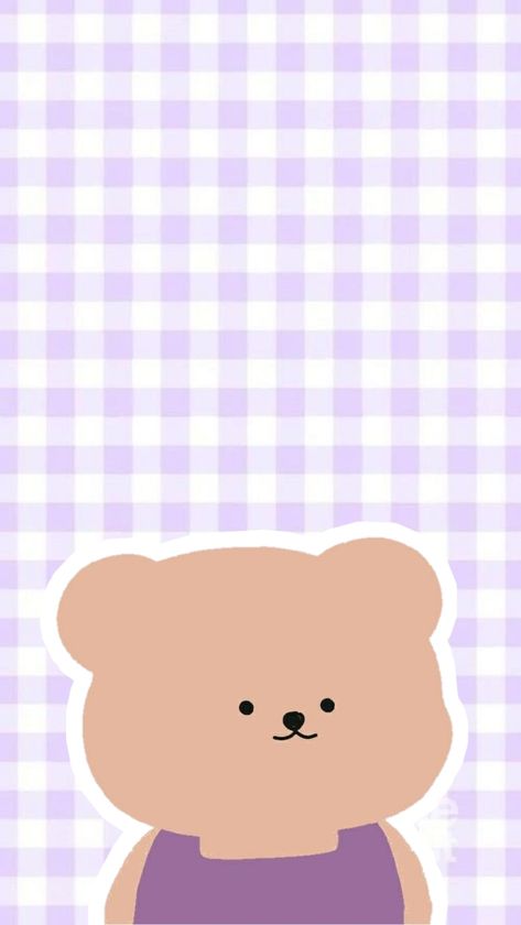 Iphone Cute Wallpaper, Cute Wallpaper Iphone, Impressive Wallpaper, Purple Teddy Bear, Iphone Wallpaper Violet, Light Purple Wallpaper, Care Bears Vintage, Teddy Bear Wallpaper, We Bare Bears Wallpapers