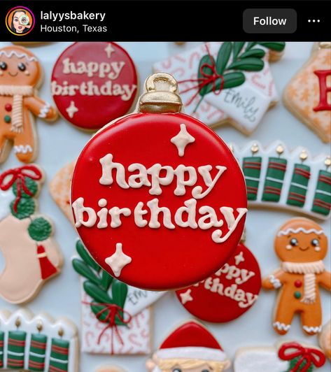 Christmas Birthday Cookies, Christmas Themed Birthday Party, First Birthday Christmas, Christmas First Birthday, First Birthday Cookies, Gingerbread Theme, First Bday, Cookies Gingerbread, Girls Birthday Party Themes