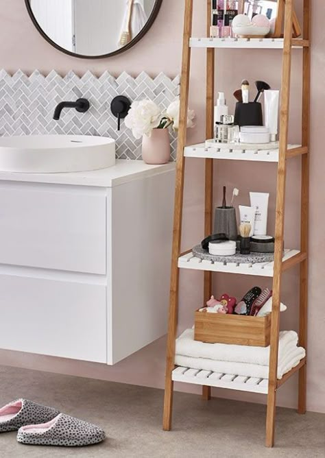 Kmart Bathroom, Drømme Bad, Maximise Storage, Kmart Home, Dorm Room Storage, Dorm Storage, Bathroom Storage Solutions, Bathroom Storage Shelves, Bad Inspiration