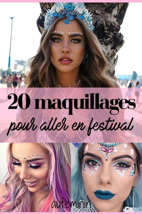 Les plus beaux maquillages de festival repérés sur Pinterest maquillage makeup festival coachella fete paillettes strass couleurs aufeminin beautprintemps Maquillaje Festival Coachella, Maquillage Festival Coachella, Makeup Festival Coachella, Make Up Coachella, Look Festival Coachella, Festival Looks Makeup, Make Up Festival, Coachella Make-up, Make Festival