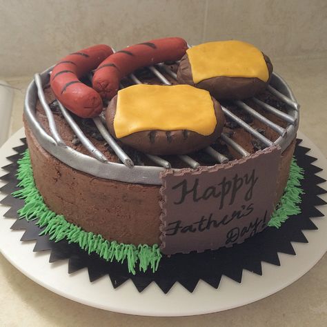 Father's Day cake Father Day Cake Ideas, Fathers Day Cakes, Father's Day Cakes, Happy Fathers Day Cake, Dial Of Destiny, Bbq Cake, Father's Day Cake, Sports Themed Cakes, Free Land