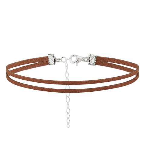 Necklace Leather Cord, Suede Choker Necklace, Brown Leather Necklace, Cord Choker, Apple Jack, Leather Cord Necklace, Leather Choker Necklace, Necklace Leather, Leather Corded Necklace