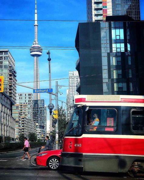 Streets Of Toronto on Instagram: “Walk, bike, car and/or streetcar... what’s your typical way to get to point A from point B? 📷 @bucket6ix  #streetsoftoronto”