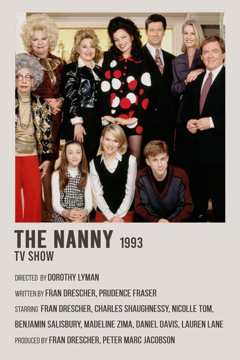 The Nanny Poster, The Nanny Aesthetic, The Nanny Tv Show, The Nany, Die Nanny, Fran Fine Outfits, Tv Weddings, Hippie Posters, Polaroid Posters