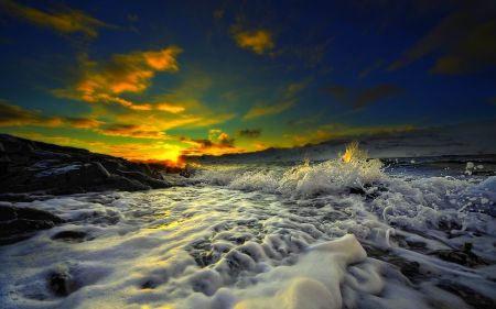 DANCING WAVES at SUNSET - Oceans Wallpaper ID 1127984 - Desktop Nexus Nature Wide Screen Wallpaper, Monitor Wallpaper, Storm Wallpaper, Background Desktop, Hd Widescreen Wallpapers, Desktop Background Pictures, Widescreen Wallpaper, Wallpaper Dekstop, Wide Screen