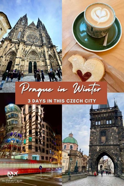 What to Do in Prague in Winter: An Awesome 3 Day Itinerary | Prague (Czech Republic) in winter is magical, boasting Christmas markets & fewer crowds...here's everything you need to know for an amazing winter Prague itinerary! Where to stay, things to see, how to take great photos, where to eat, what to skip & more! #prague #czechrepublic #wintertravel #weekendbreak What To Do In Prague In Winter, Prague Czech Republic Christmas, Things To Do In Prague Czech Republic, Prague Czech Republic Winter, Winter In Prague, Prague In December, Czech Republic Winter, Vienna In Winter, What To Do In Prague