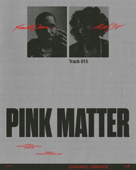 Pink Matter Frank Ocean, Lost Frank Ocean, Frank Ocean Poster, Andre 3000, Channel Orange, Photoshop Artwork, Marketing Photography, Photography Drawing, Music Poster Design