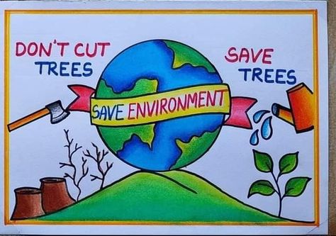 Save Earth Drawing, Earth Day Drawing, Environmental Quotes, Diwali Photography, Earth Drawings, Printable School, Doodle Quotes, Save Environment, School Materials