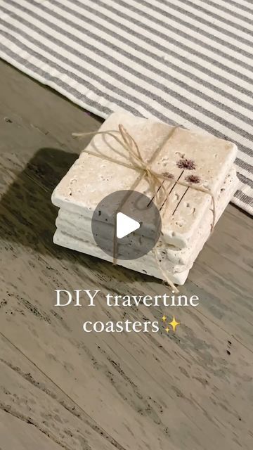 Michelle McRae | “Shelly” Your DIY BFF on Instagram: "Details👇🏽

These travertine coasters may just be the easiest DIY I have ever done. I used a 12” x 12” floor tile and a few of my daughter’s temporary tattoos and I made 2 sets of coasters. These would make gorgeous housewarming, Mother’s Day or Teacher Appreciation gifts. This set was for my own mama!

If you need details or supply links, COMMENT “coasters” and I’ll message you everything (links earn commissions). 

#travertineproject #mothersdaycraft 
#diycoasters #easydiys #travertinedecor" Travertine Coasters Diy, Travertine Coasters, Diy Bff, Diy Coasters Tile, Coasters Diy, Childrens Art Projects, Coaster Art, Rope Diy, Crochet Coaster