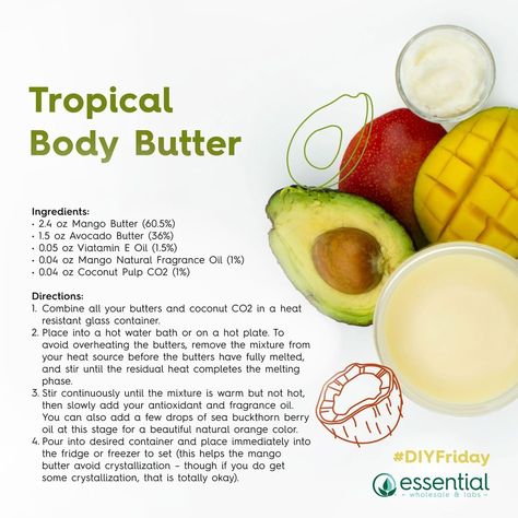 Mango Butter Lotion Recipe, Body Butter Packaging Ideas, Whipped Mango Body Butter Recipe, Diy Mango Butter Body Butter, Diy Body Cream, Herb Healing, Body Cream Recipe, Mango Butter Body Butter, Mango Butter Lotion