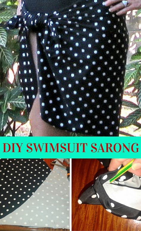 swimsuit sarong, DIY Diy Sarong Skirt, Sarongs Diy, Diy Swimsuits, Swimsuit Skirt Coverup, Diy Bathing Suit, Diy Swimwear, Swimsuit Coverup Skirt, Swimsuit Sarong, Bathing Suit Skirt