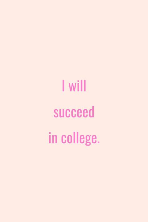 positive affirmations for college students Affirmations For Studying, College Affirmations, College Student Tips, Online School Tips, I Will Be Successful, College Life Aesthetic, Manifestation Motivation, College Vision Board, Student Tips