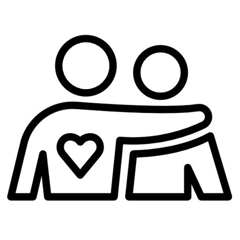 Hug Symbol, Hug Icon, Relationship Icon, Community Symbol, Person Sketch, Resources Icon, Support Icon, Person Icon, Human Icon