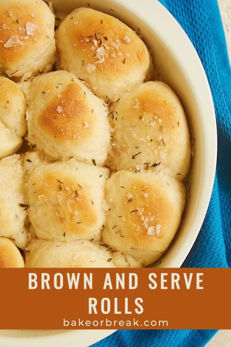 Brown And Serve Rolls Ideas, Make Ahead Bread Machine Dinner Rolls, Brown Butter Rolls, Homemade Brown And Serve Rolls, Brown Butter Cinnamon Rolls Homemade, Brown And Serve Rolls, Homemade Yeast Rolls, Homemade Yeast, Smoked Salt