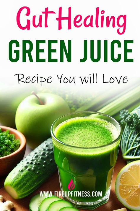 Gut Healing Green Juice Recipe You Will Love Gut Loving Recipes, Gut Soothing Recipes, Juicing For Gut Healing, Best Juices For Gut Health, Green Juices For Gut Health, Gut Detox Recipes, Juicing For Gut Health, Green Juice For Gut Health, Juicing Recipes For Gut Health