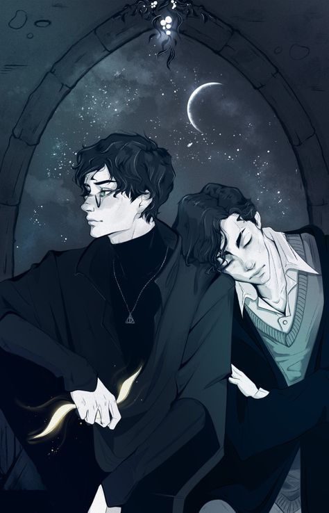 Tom And Harry Fanart, Tom X Harry Fanart, Harrymort Fanart, Black Library, Dark Harry, Images Harry Potter, Harry Potter Comics, Tom Riddle, Harry Potter Fan Art