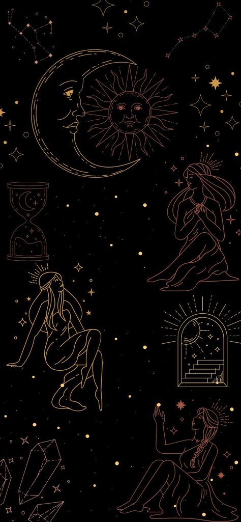 Celestial Art Wallpaper Iphone, Pentagram Wallpaper, Dark Witchy Wallpaper, Witchy Wallpapers, Android Theme, Witchy Wallpaper, Whatsapp Wallpaper, Book Wallpaper, Background Ideas